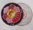 Gewebe-Stickerei-Flecken-Künste der Blumen-9C macht waschbaren PMS-Twill in Handarbeit