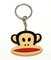 ZIPabziehvorrichtung Zeichentrickfilm-Figur-Affe-Schlüsselring Bagcharm Schlüsselkettengummi-PVC