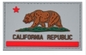 Kalifornien-Republik-Flagge farbiges Moral PVC-Flecken 3D Eco freundliches weiches PVC