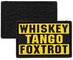 Whisky-Tango Foxtrot WTF 3D PVC-Flecken, den taktisches Militär-3D Pantone-Farbe ausbessert