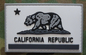 “ Taktische Gummiflecken Militärschwarzes Republik Kalifornien flecken PVC Haken weißes 2x3